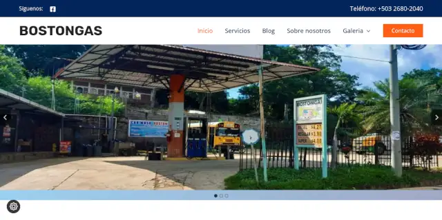 Sitio web Boston Gas Yucuaiquín - gasolinera